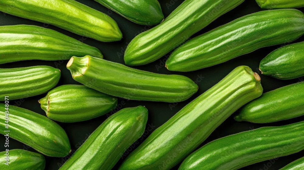 Fresh green zucchinis arranged on a dark background Fresh green zucchinis arranged on a dark background