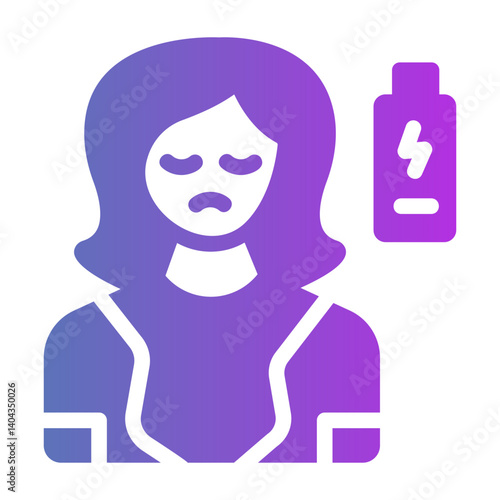 tiredness Gradient icon