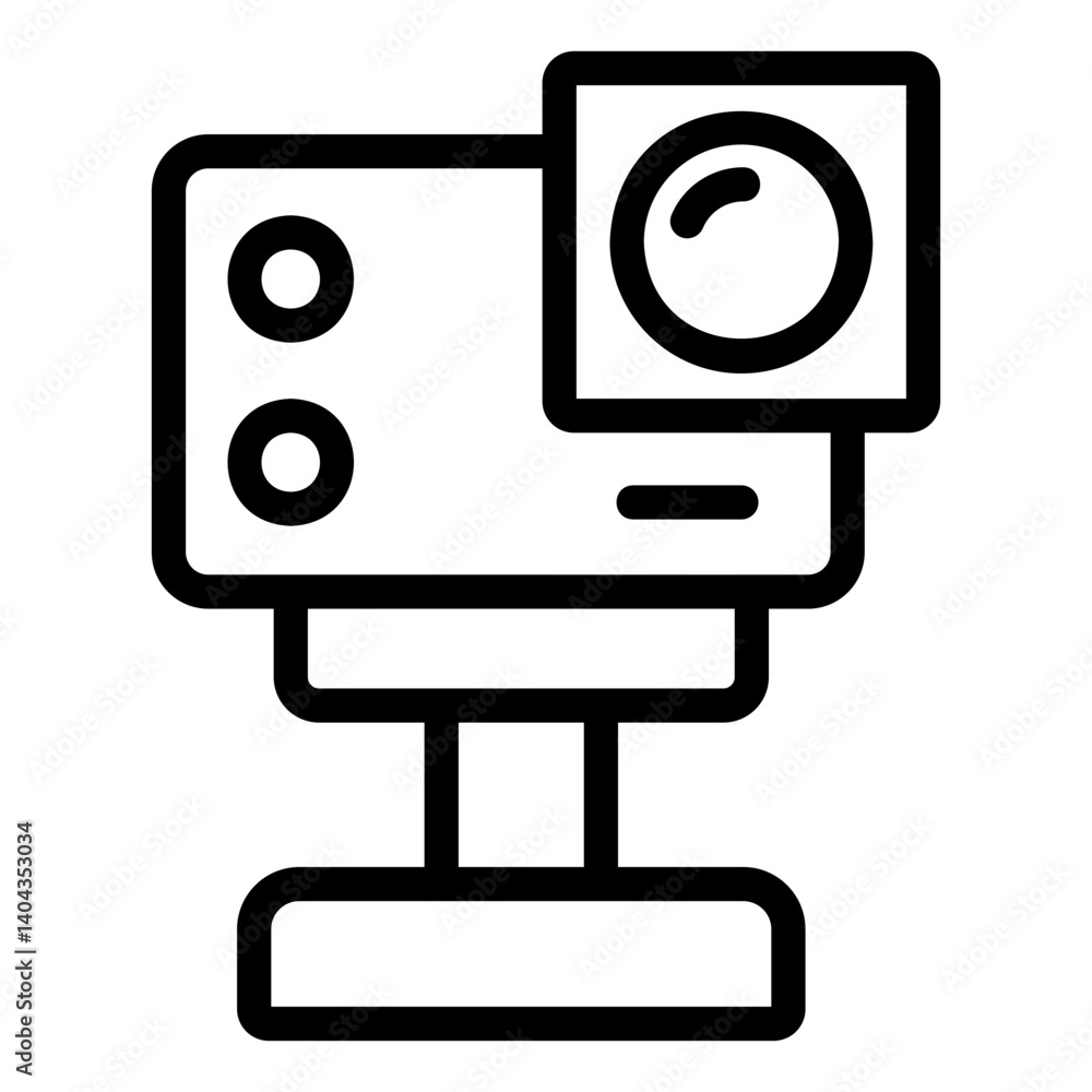 Fototapeta premium action camera Line Icon
