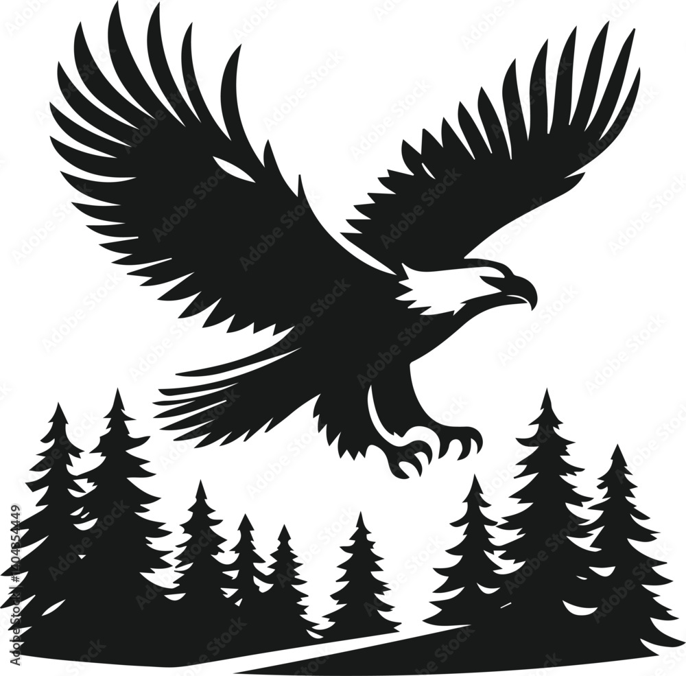 Obraz premium Eagle silhouette