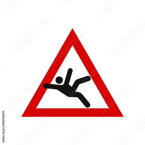 Warning_sliCaution slippery sign icon vector design for templatep_sign