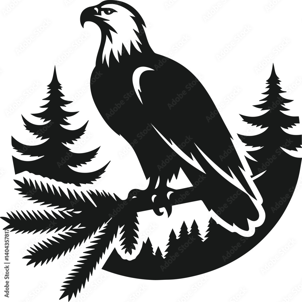 Obraz premium Eagle silhouette