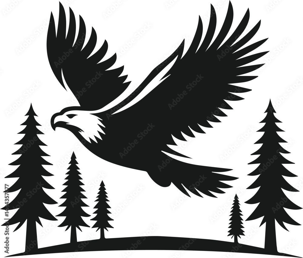 Obraz premium Eagle silhouette