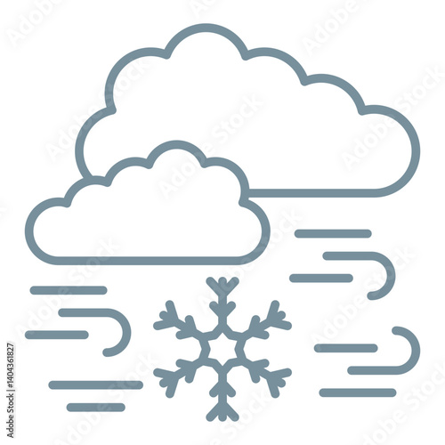 Cold breeze Icon