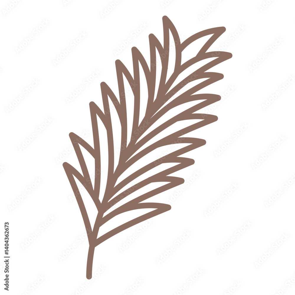 Fototapeta premium Palm leaf Icon