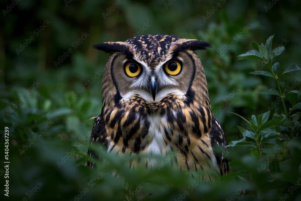 Obraz premium there is a owl that is sitting in the grass looking at the camera