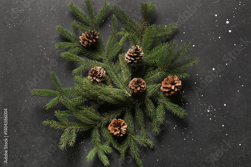 Pine cones and fir branches...