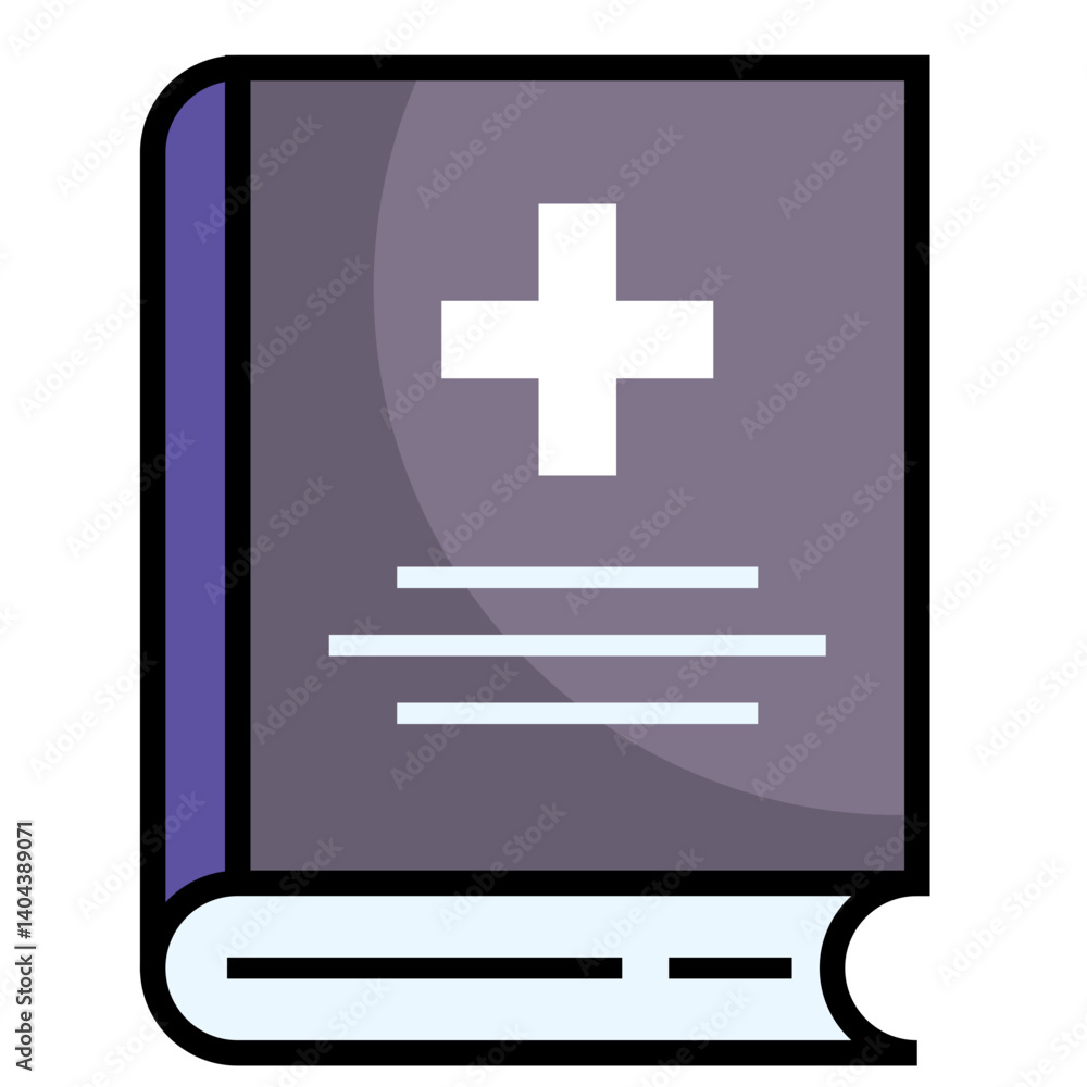 Fototapeta premium Medical book icon