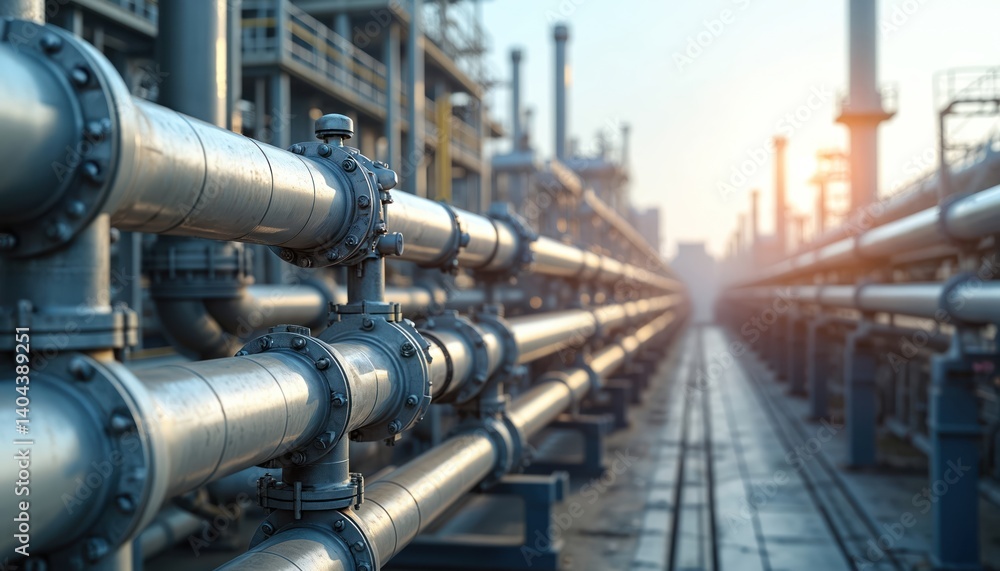 Oil industry gas pipes for oil, gas transport. Clean energy pipeline for renewable energy production. Infrastructure for oil gas production. Pure hydrogen gas tech for environmentally friendly Oil industry gas pipes for oil, gas transport. Clean energy pipeline for renewable energy production. Infrastructure for oil gas production. Pure hydrogen gas tech for environmentally friendly