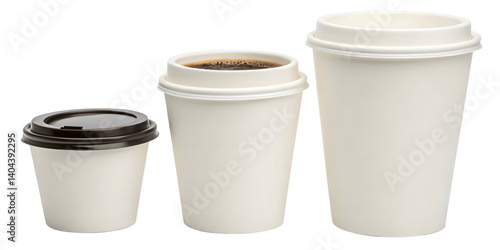 Wallpaper Mural coffee cup isolated on white background Torontodigital.ca