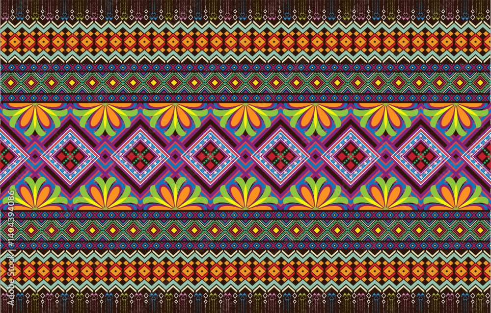 Textile design, wallpaper, and wrapping paper texture with an abstract weathered art deco trellis seamless background tile.