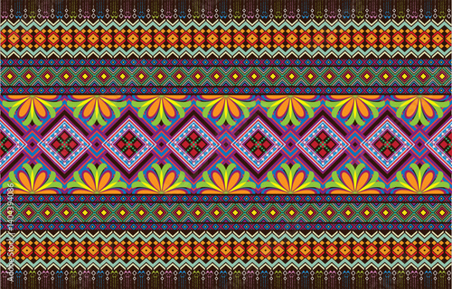 Textile design, wallpaper, and wrapping paper texture with an abstract weathered art deco trellis seamless background tile.