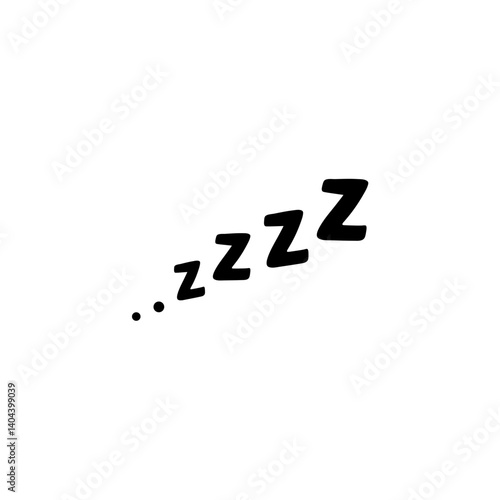 Zzz sleep snore effect vector icon