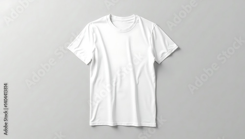Wallpaper Mural Plain White T-Shirt Isolated – Basic Fashion Item on Display Torontodigital.ca