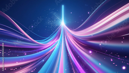 Neon light motion  lines 