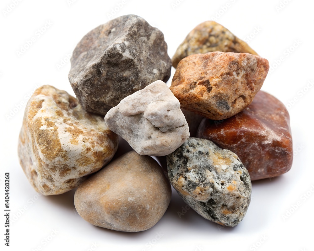 stones isolated on white stones isolated on white