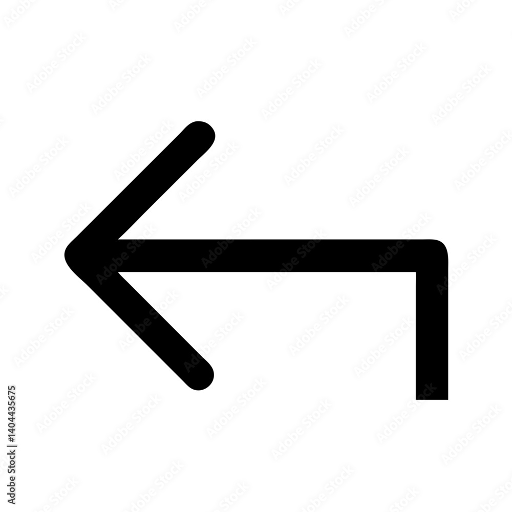 Angled Arrow Pointing Left Icon Design Angled Arrow Pointing Left Icon Design