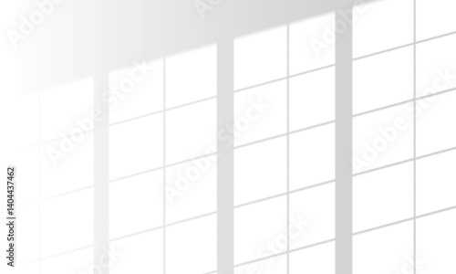 Shadow overlay effect template. Sunlight and shadow from window. Natural light scene. Vector illustration