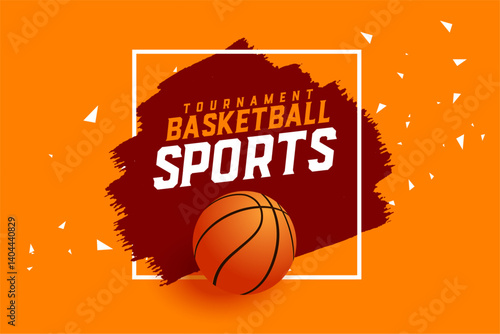 eye catching sporty basketball grungy background for tournament