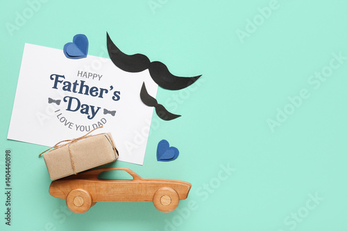 Card with text HAPPY FATHER...