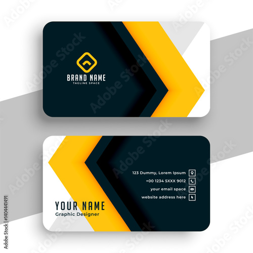 double sided professional business card template for individual contact