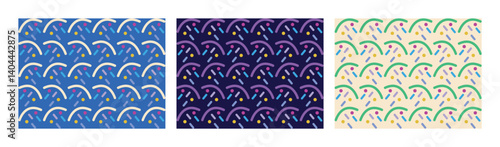 Retro Memphis Seamless Pattern. Colorful Abstract Geometric Background in 80s Style for Fabric, Wallpaper, Web, and Graphic Design Projects