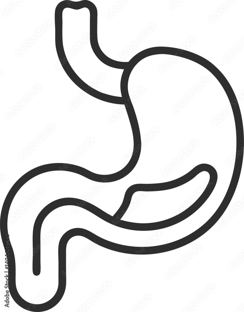 Fototapeta premium stomach icon design vector template