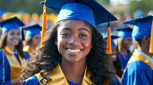 Joyful Graduate: Celebrating Academic Success
