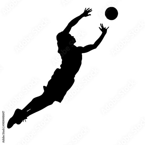 Basketball Player Silhouette Jump Shot Dunk – Vector Sports Illustration