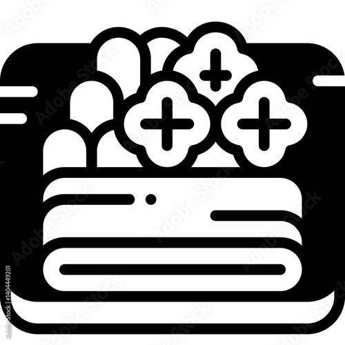dessert solid line icon