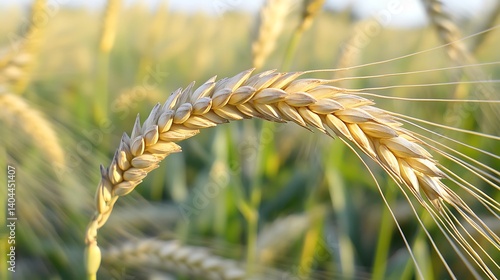 Golden Wheat Close-Up on a Sunny Day