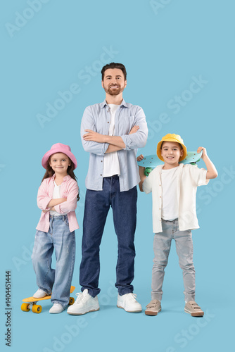 Happy father and his little...