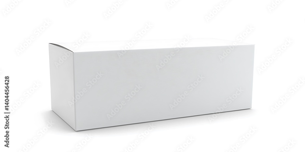 Naklejka premium Blank Box on White Background