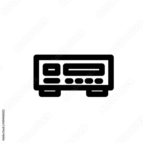 dvd player line icon