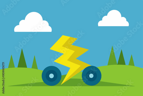 car on the hill