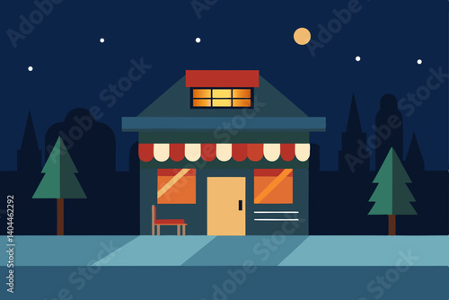 house in the snow