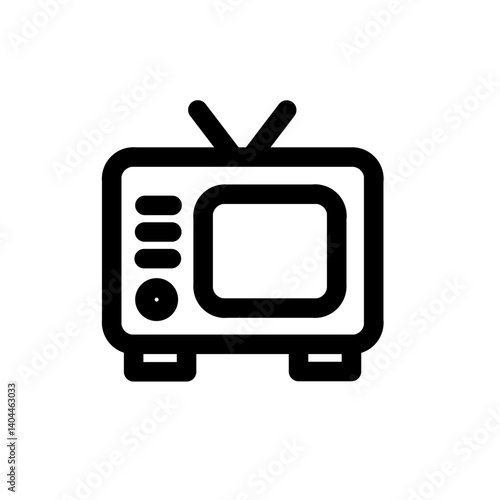 tv retro line icon