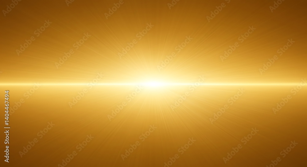 Fototapeta premium Golden Horizon AI Generated