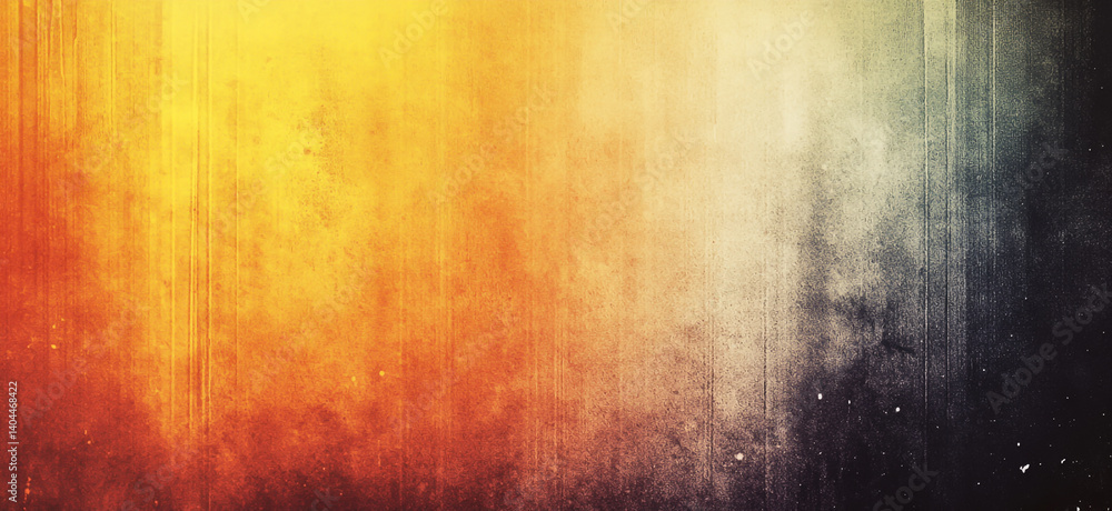 Fototapeta premium Abstract Gradient from Dark Grey to Orange, White, and Black with Subtle Rainbow Background