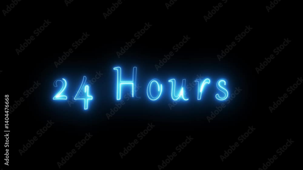 Neon glowing calendar text animation. Neon glowing calendar text animation.