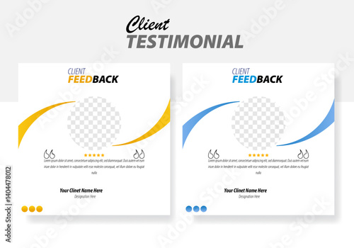 Premium Client Testimonial Design—Sleek, Modern Layout for Showcasing Customer Reviews Across Web, Social Media & Brand Collateral.