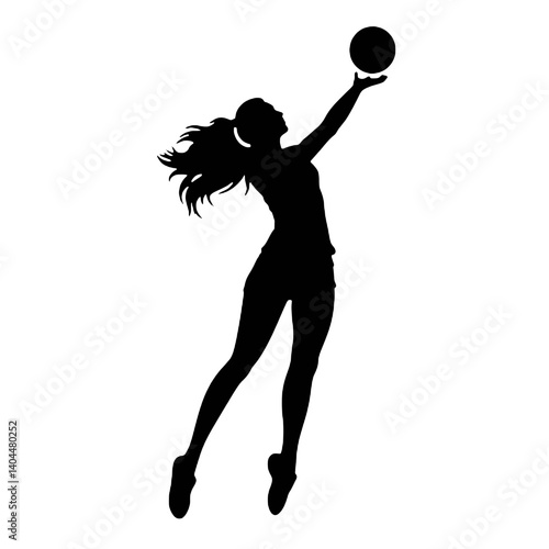 Basketball Player Silhouette Jump Shot Dunk – Vector Sports Illustration