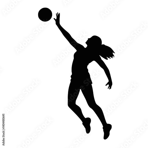 Basketball Player Silhouette Jump Shot Dunk – Vector Sports Illustration