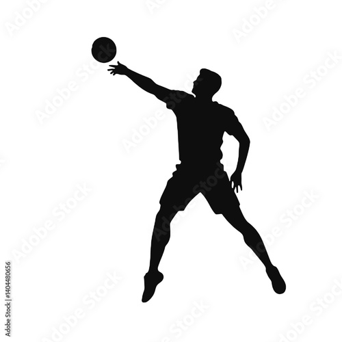 Basketball Player Silhouette Jump Shot Dunk – Vector Sports Illustration