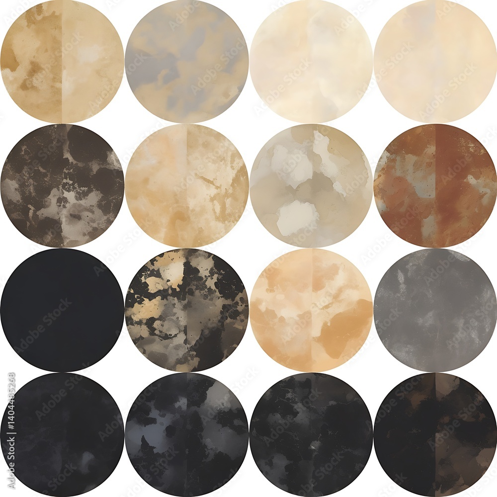 Abstract Circle Color Palette Abstract Circle Color Palette