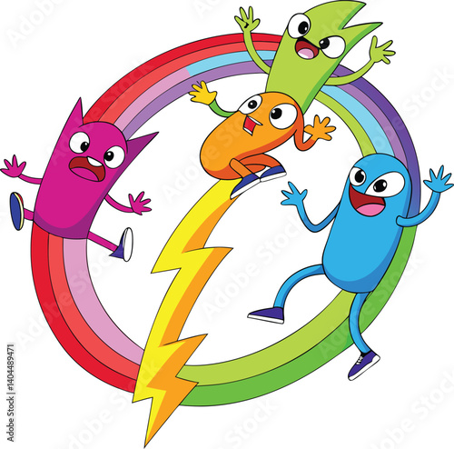 Rainbow loop animated strikers
