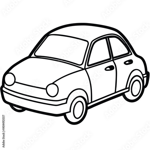 "Car Line Art Vector Illustration"

