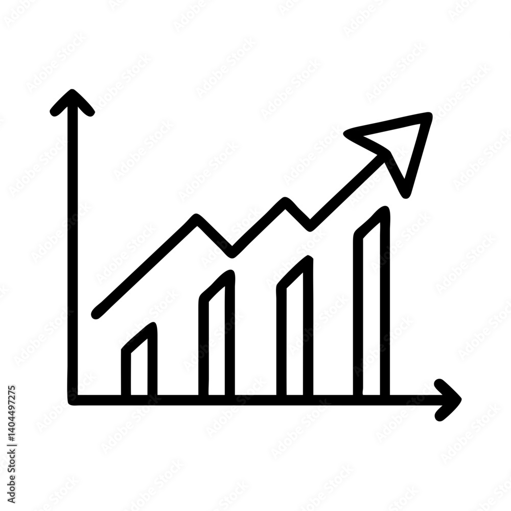 graph with arrow graph with arrow