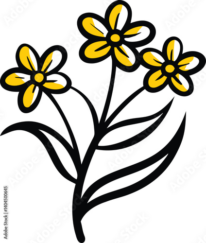 Borage, Yarrow, Coreopsis, Cornflower, Verbena, Allium, Alstroemeria, Bellflower, Bougainvillea, Bouvardia, flower logo icon