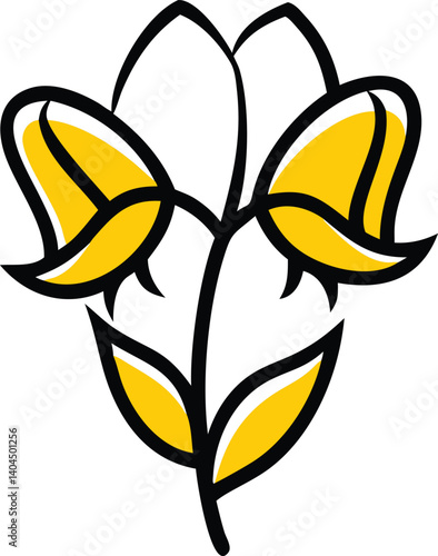 Borage, Yarrow, Coreopsis, Cornflower, Verbena, Allium, Alstroemeria, Bellflower, Bougainvillea, Bouvardia, flower logo icon